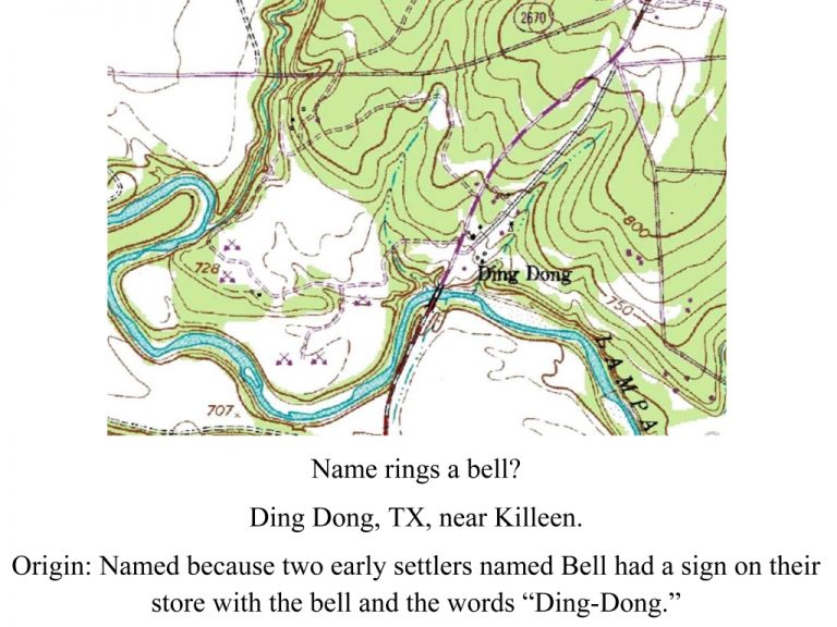 Ding Dong Texas Humor on the Map